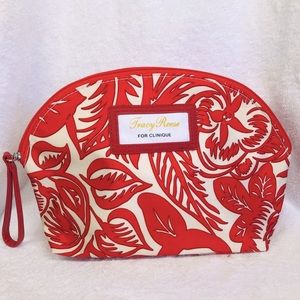 ❤️Clinique Cosmetic/toiletry bag Orange